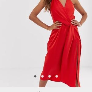 ASOS drape midi dress